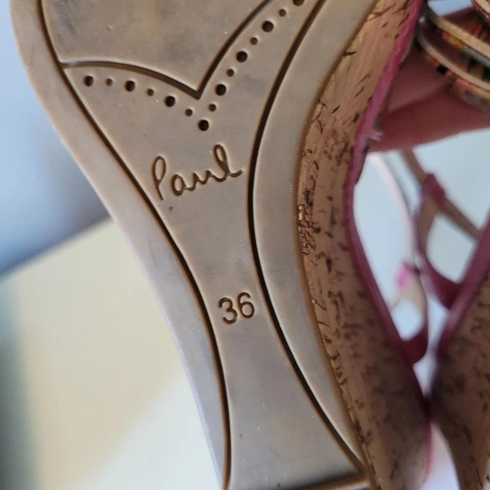 Paul Smith Pink Wedges, VGUC, Size 36